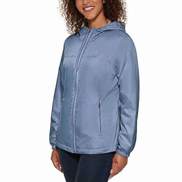 Calvin Klein Jackets & Blazers - Calvin Klein Womens Zip Front Windbreaker  BLUE